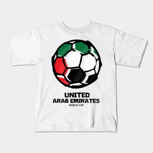 United Arab Emirates Football Country Flag Kids T-Shirt